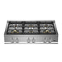 Bertazzoni - Master Series Gas Rangetop, 6 Brass Burners, 36'' - Stainless Steel