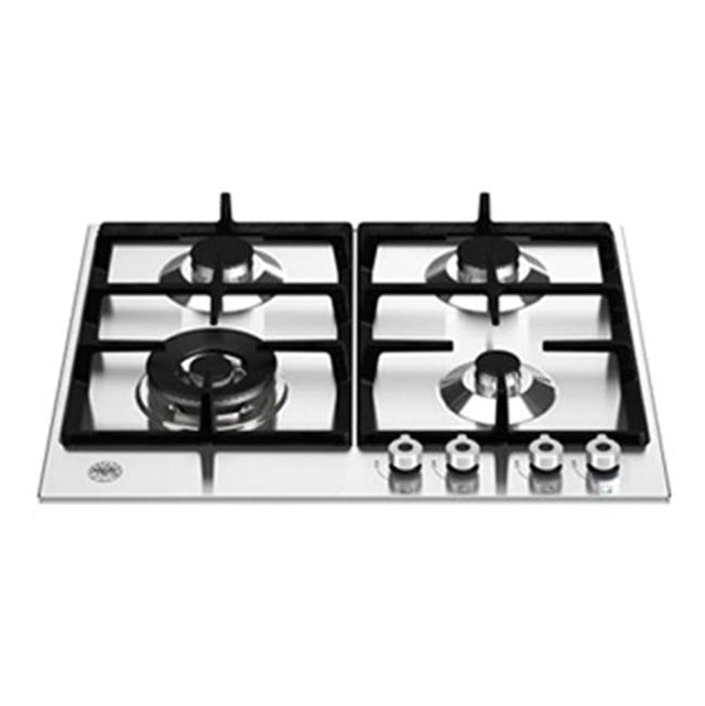 Bertazzoni - Professional Series Front Control Gas Cooktop, 4 Burner, 24'' - Stainless Steel