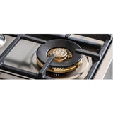 Professional Series Drop-In Gas Cooktop, 4 Brass Burners, 30''