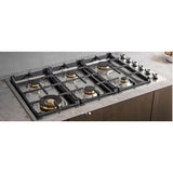 Professional Series Drop-In Gas Cooktop, 6 Brass Burners, 36''