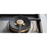 Professional Series Gas Rangetop, 6 Brass Burners Plus Griddle, 48''