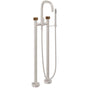 California Faucets - Contemporary Floor Mount Tub Filler - Gloss White