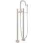 California Faucets - Contemporary Floor Mount Tub Filler - Gloss White