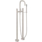 California Faucets - Contemporary Floor Mount Tub Filler - Gloss White