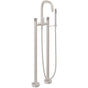 California Faucets - Contemporary Floor Mount Tub Filler - Ultra Stainless Steel