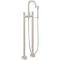California Faucets - Contemporary Floor Mount Tub Filler - Gloss White