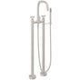 California Faucets - Contemporary Floor Mount Tub Filler - Gloss White