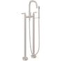 California Faucets - Contemporary Floor Mount Tub Filler - Gloss White