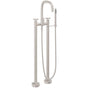 California Faucets - Contemporary Floor Mount Tub Filler - Gloss White