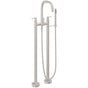 California Faucets - Contemporary Floor Mount Tub Filler - Gloss White