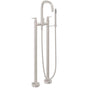 California Faucets - Contemporary Floor Mount Tub Filler - Gloss White