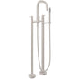California Faucets - Contemporary Floor Mount Tub Filler - Gloss White