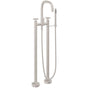 California Faucets - Contemporary Floor Mount Tub Filler - Gloss White