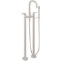 California Faucets - Contemporary Floor Mount Tub Filler - Gloss White