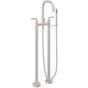 California Faucets - Contemporary Floor Mount Tub Filler - Gloss White