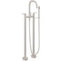 California Faucets - Contemporary Floor Mount Tub Filler - Gloss White
