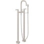 California Faucets - Contemporary Floor Mount Tub Filler - Gloss White