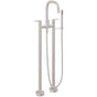 California Faucets - Contemporary Floor Mount Tub Filler - Gloss White