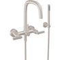 California Faucets - Contemporary Wall Mount Tub Filler - Gloss White