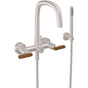 California Faucets - Contemporary Wall Mount Tub Filler - Gloss White