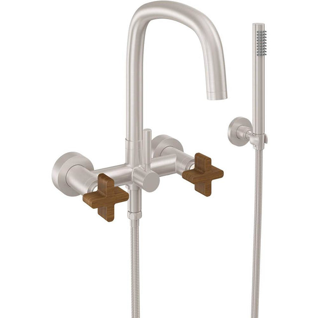 California Faucets - Contemporary Wall Mount Tub Filler - Gloss White