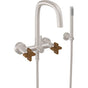California Faucets - Contemporary Wall Mount Tub Filler - Gloss White