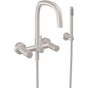 California Faucets - Contemporary Wall Mount Tub Filler - Gloss White