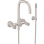 California Faucets - Contemporary Wall Mount Tub Filler - Gloss White