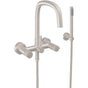 California Faucets - Contemporary Wall Mount Tub Filler - Gloss White