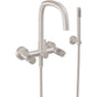 California Faucets - Contemporary Wall Mount Tub Filler - Ultra Stainless Steel
