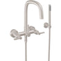California Faucets - Contemporary Wall Mount Tub Filler - Gloss White