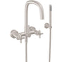 California Faucets - Contemporary Wall Mount Tub Filler - Gloss White