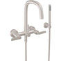 California Faucets - Contemporary Wall Mount Tub Filler - Gloss White