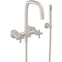 California Faucets - Contemporary Wall Mount Tub Filler - Gloss White