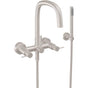 California Faucets - Contemporary Wall Mount Tub Filler - Gloss White