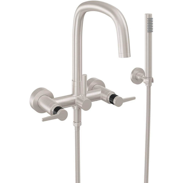 California Faucets - Contemporary Wall Mount Tub Filler - Gloss White