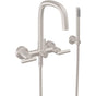 California Faucets - Contemporary Wall Mount Tub Filler - Gloss White