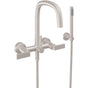 California Faucets - Contemporary Wall Mount Tub Filler - Gloss White