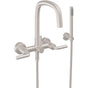 California Faucets - Contemporary Wall Mount Tub Filler - Gloss White
