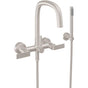 California Faucets - Contemporary Wall Mount Tub Filler - Gloss White