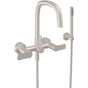 California Faucets - Contemporary Wall Mount Tub Filler - Gloss White