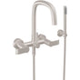 California Faucets - Contemporary Wall Mount Tub Filler - Gloss White