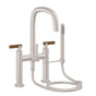 California Faucets - Contemporary Deck Mount Tub Filler - Gloss White