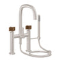 California Faucets - Contemporary Deck Mount Tub Filler - Gloss White