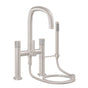 California Faucets - Contemporary Deck Mount Tub Filler - Gloss White
