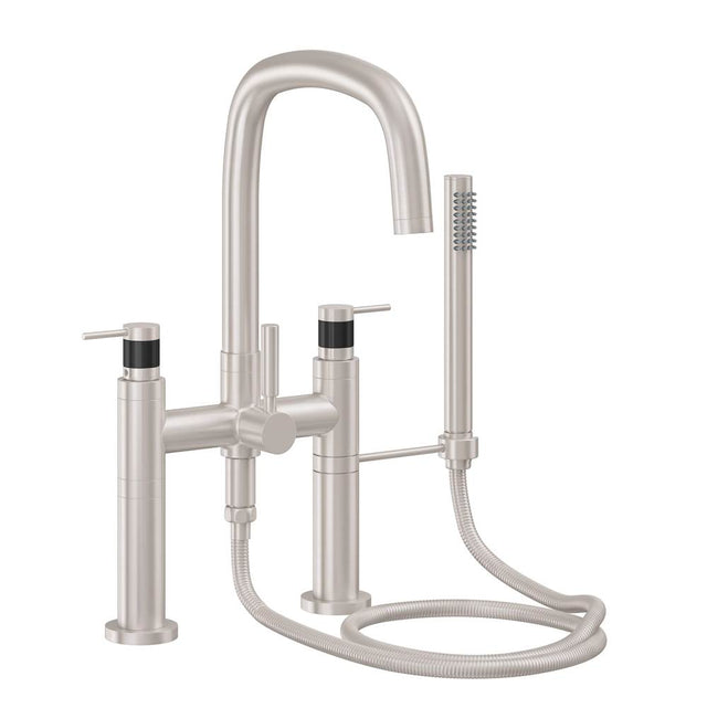 California Faucets - Contemporary Deck Mount Tub Filler - Gloss White
