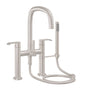 California Faucets - Contemporary Deck Mount Tub Filler - Gloss White