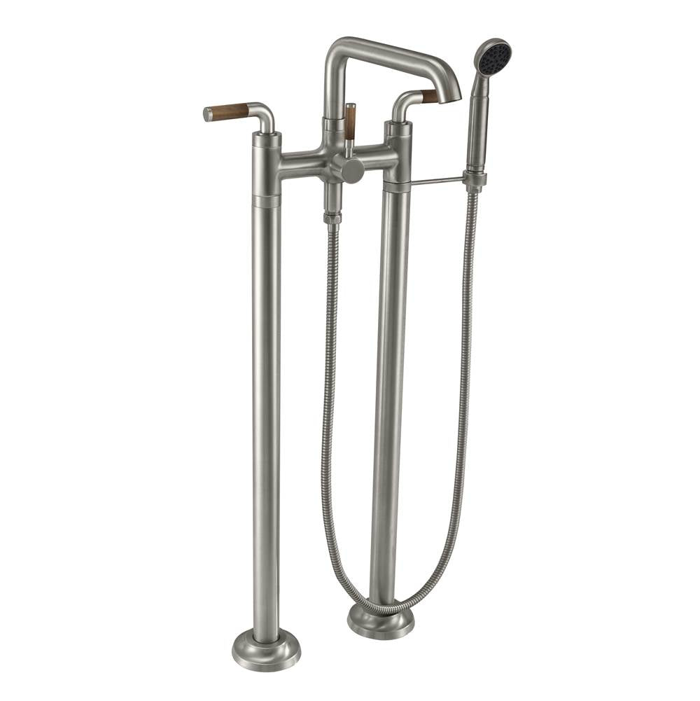 California Faucets - Industrial Floor Mount Tub Filler - Gloss White