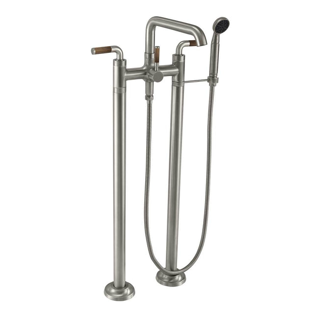 California Faucets - Industrial Floor Mount Tub Filler - Gloss White