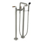 California Faucets - Industrial Floor Mount Tub Filler - Gloss White